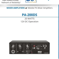 Ahuja PA-200DS Siren Mixer Amplifier